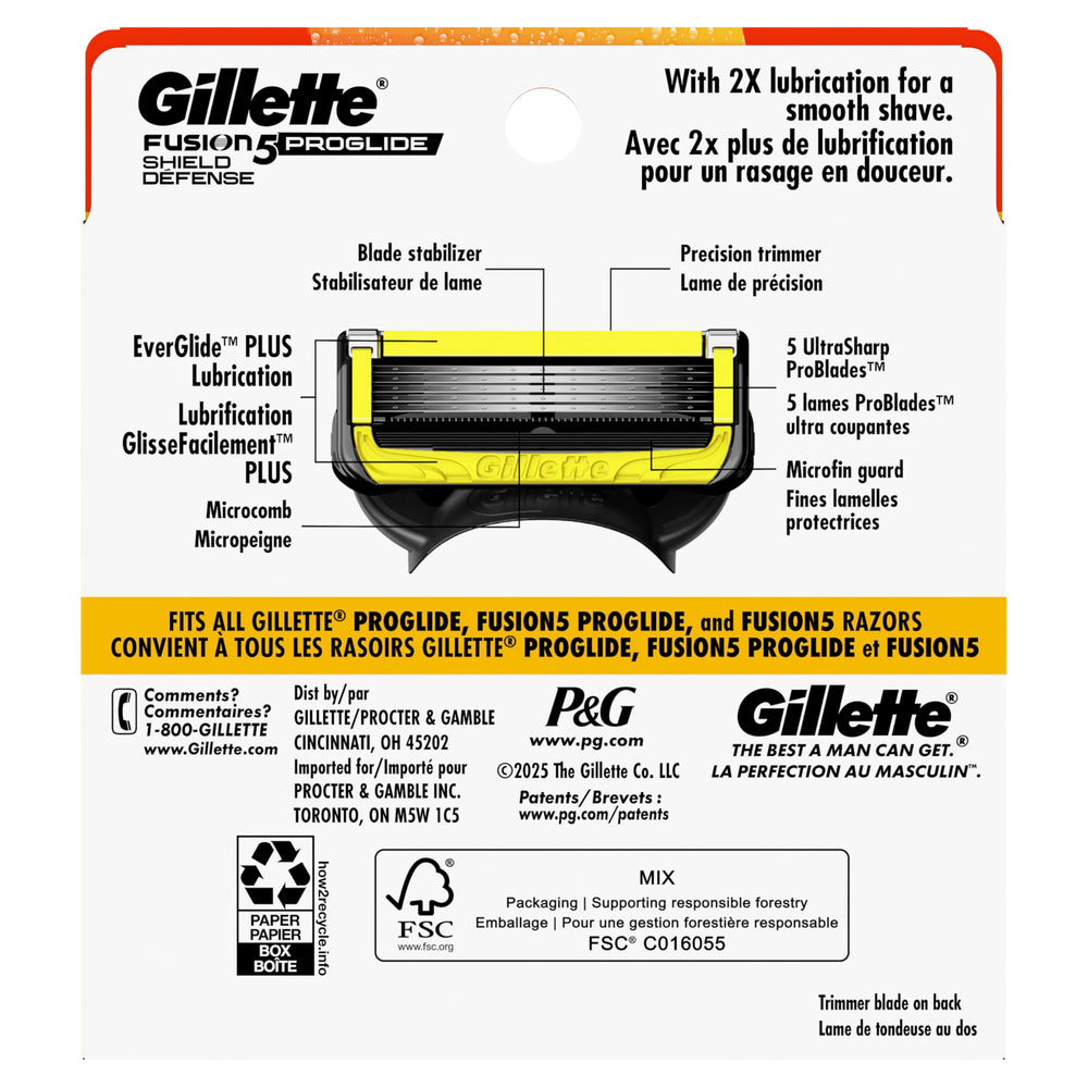 Gillette in bathroom lifestyle scene showing fast, comfortable morning shave routine