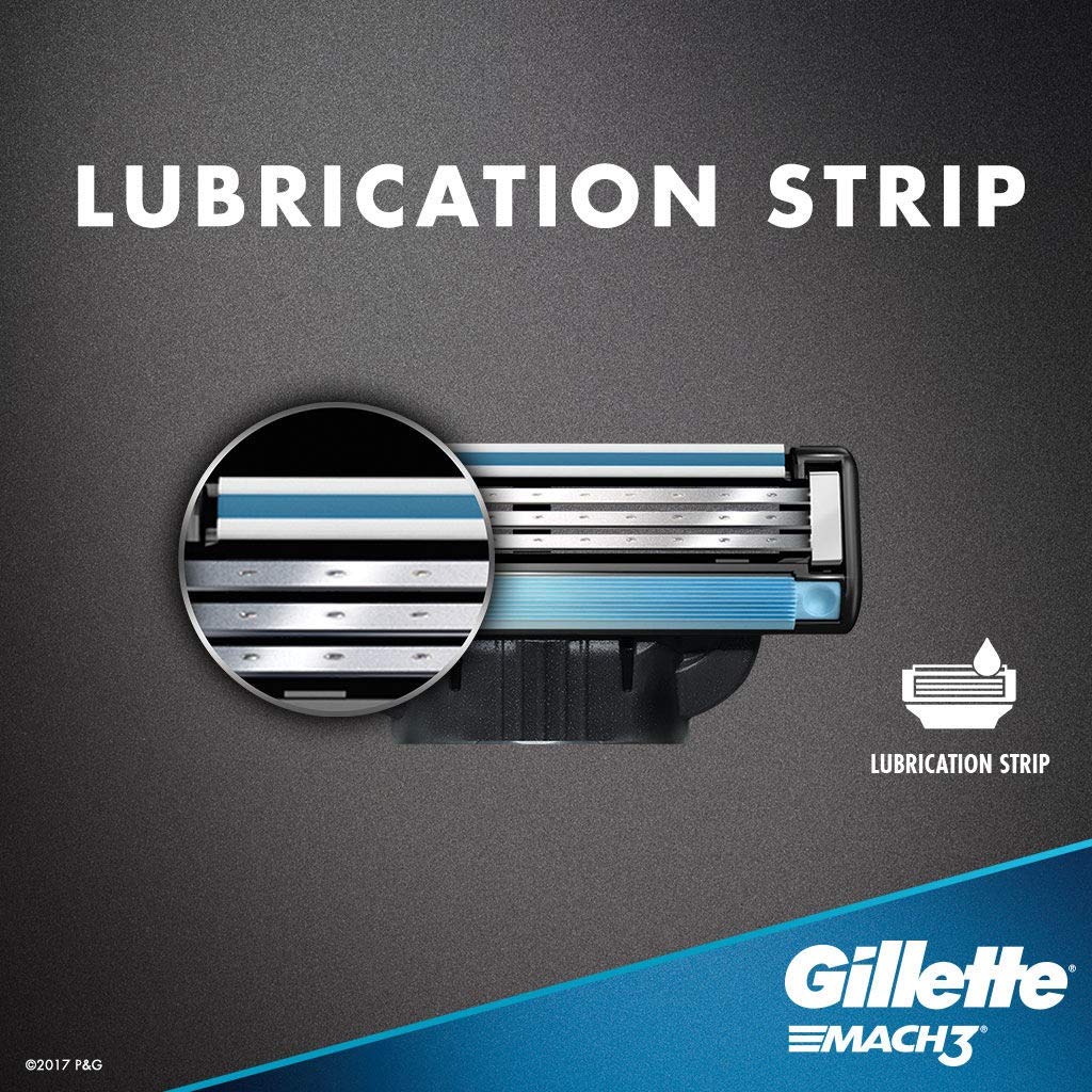 Gillette Mach 3 attachment snap action demonstrating easy cartridge replacement