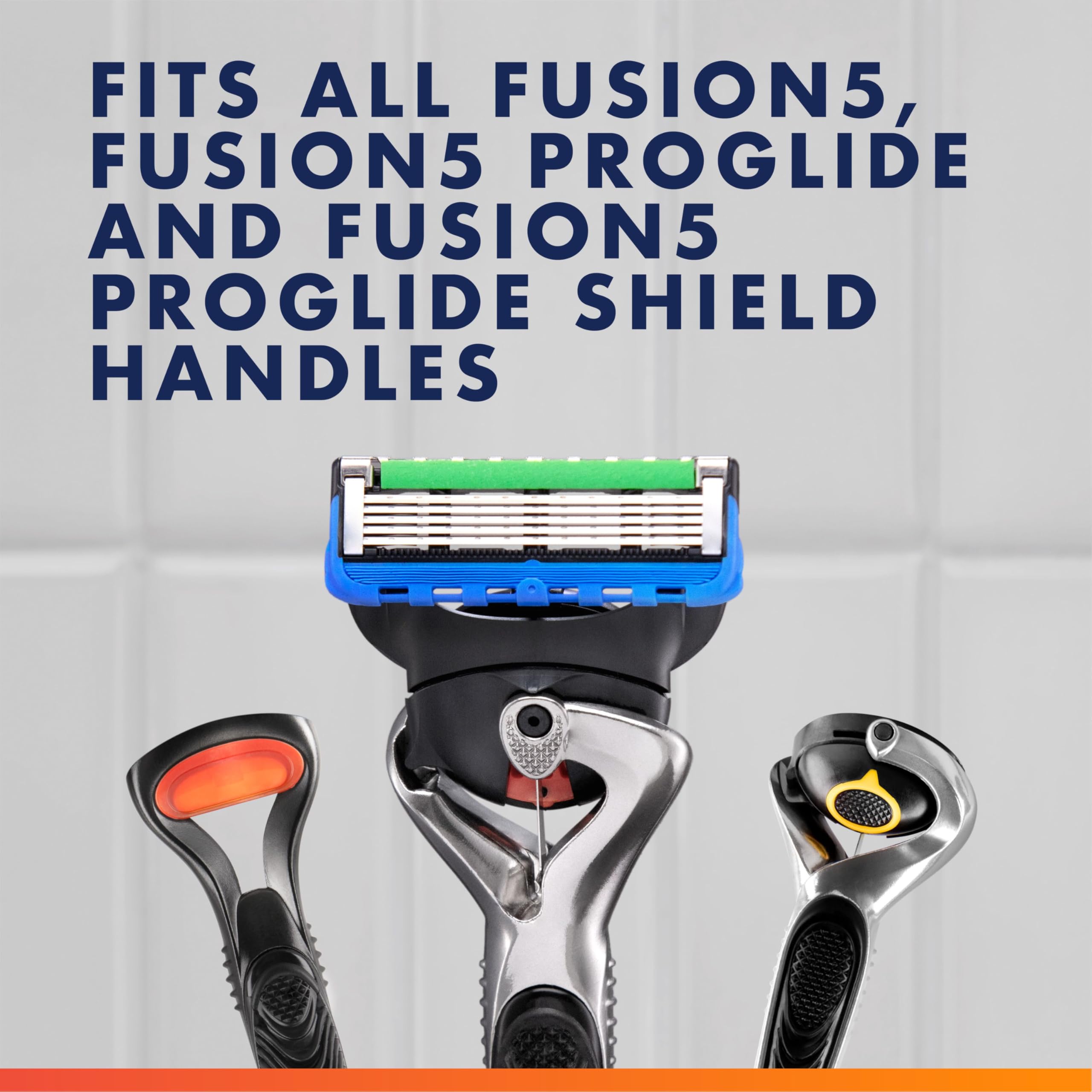 Gillette ProGlide razor blade edges macro showing ultra-thin blades for comfort
