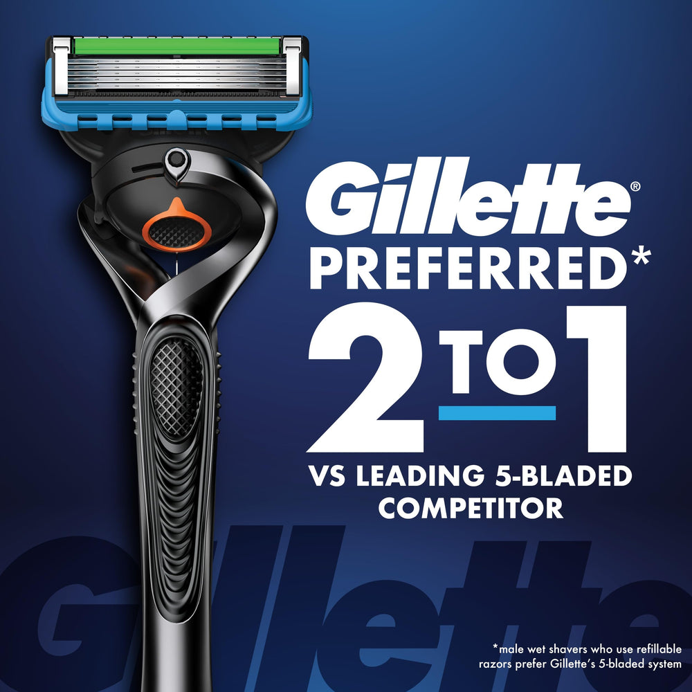 Gillette ProGlide close-up of five ultra-sharp blades for a smoother shave