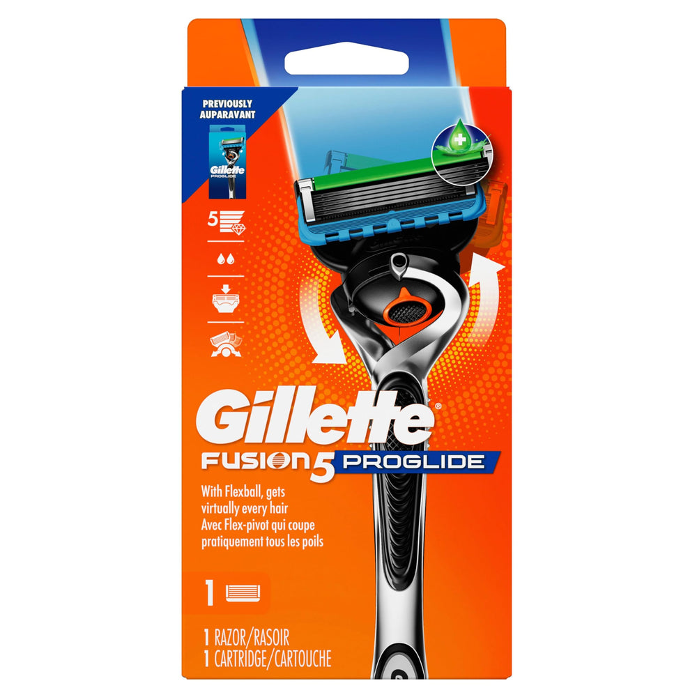 Gillette ProGlide razor on sink in bathroom lifestyle scene for daily routine