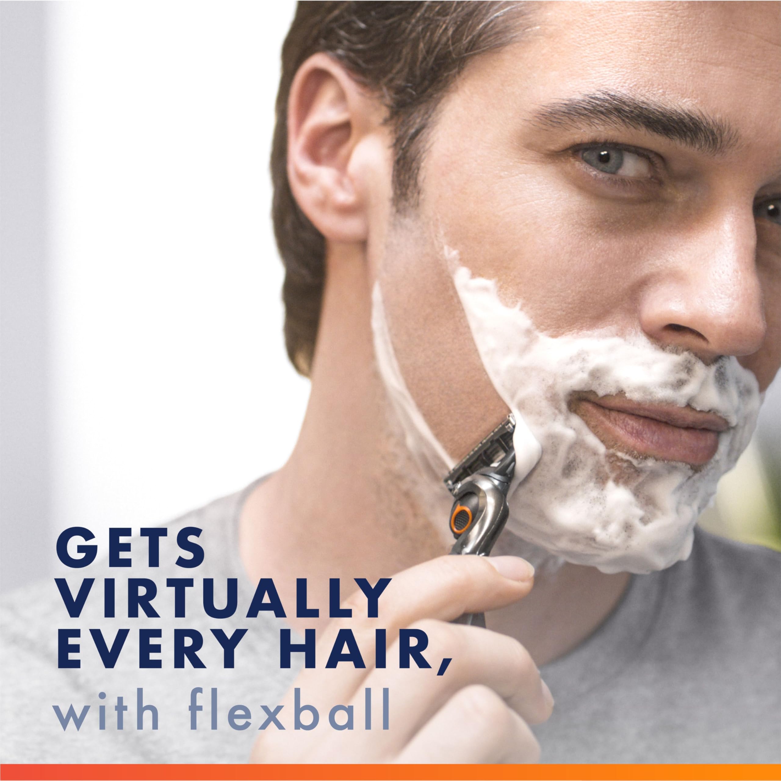 Gillette ProGlide opened pack with eight refills offering long-lasting supply benefit