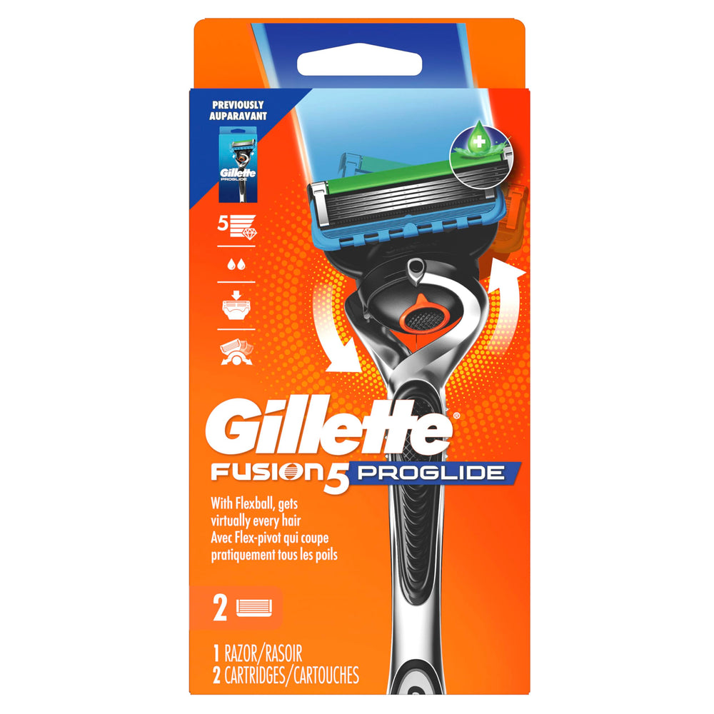 Gillette ProGlide beside ruler showing compact size and control benefit