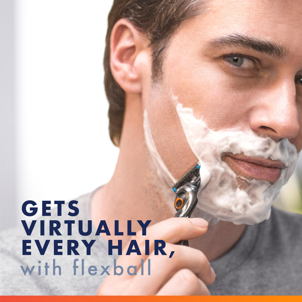 Gillette Lubrastrip detail showing cooling strip for reduced irritation