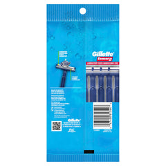 Gillette Sensor2 lubrastrip detail wet and active to improve glide