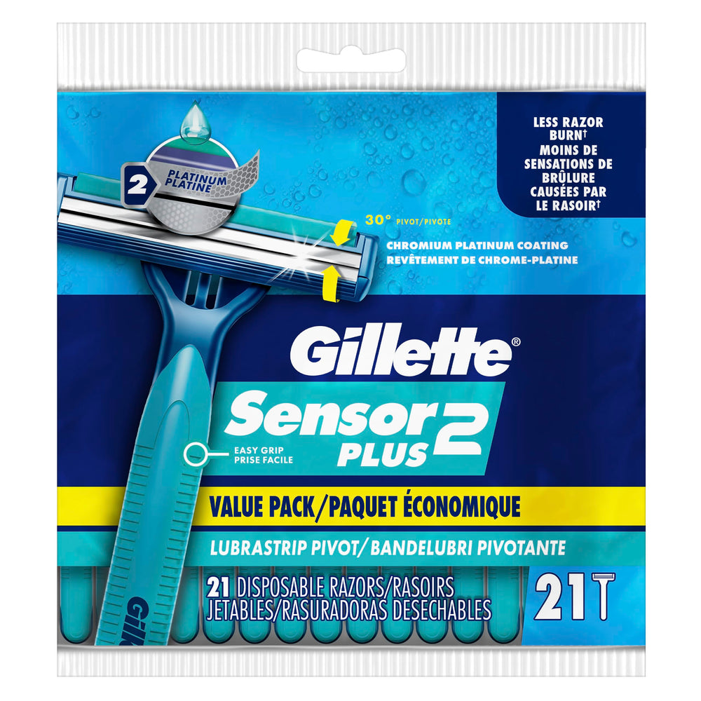 Gillette Sensor2 pivot head closeup demonstrating contouring for smoother shaves