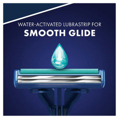 Gillette Sensor2 Plus single razor close-up showing twin blades for smooth shave