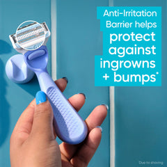 Gillette Venus close-up of blades showing sharp edges for smoother shaves