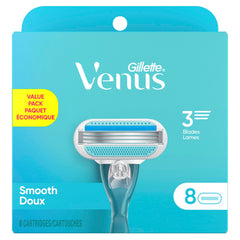 Gillette Venus close-up of three blades delivering efficient hair removal