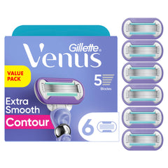 Gillette Venus front packaging showing six refill cartridges and brand clarity