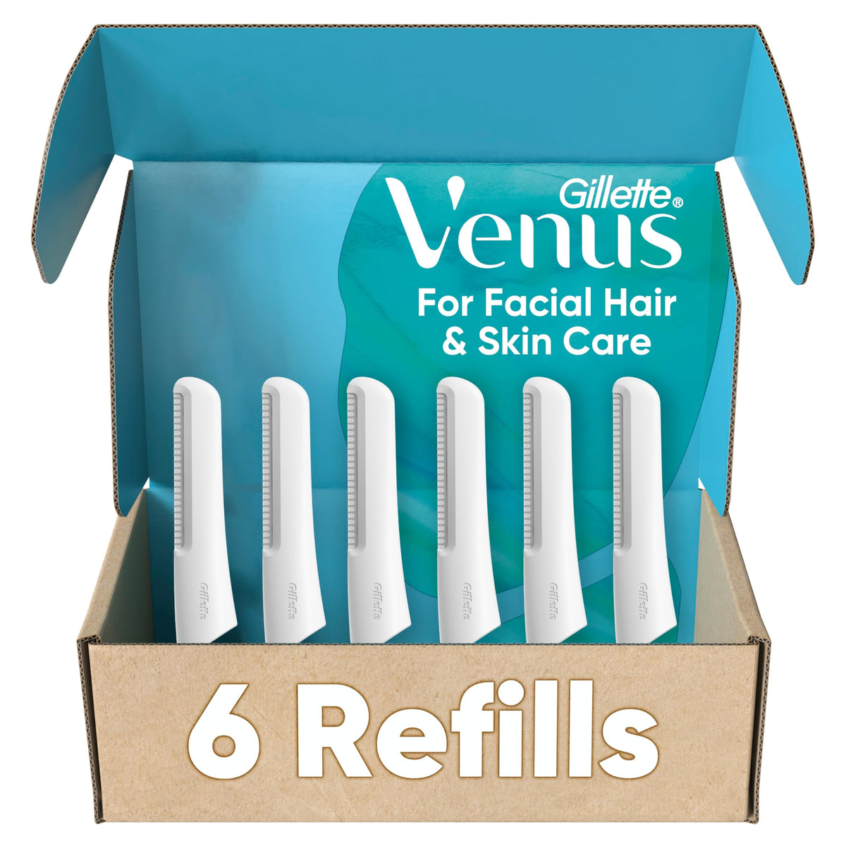 Gillette Venus front packaging showing kit contents and benefits