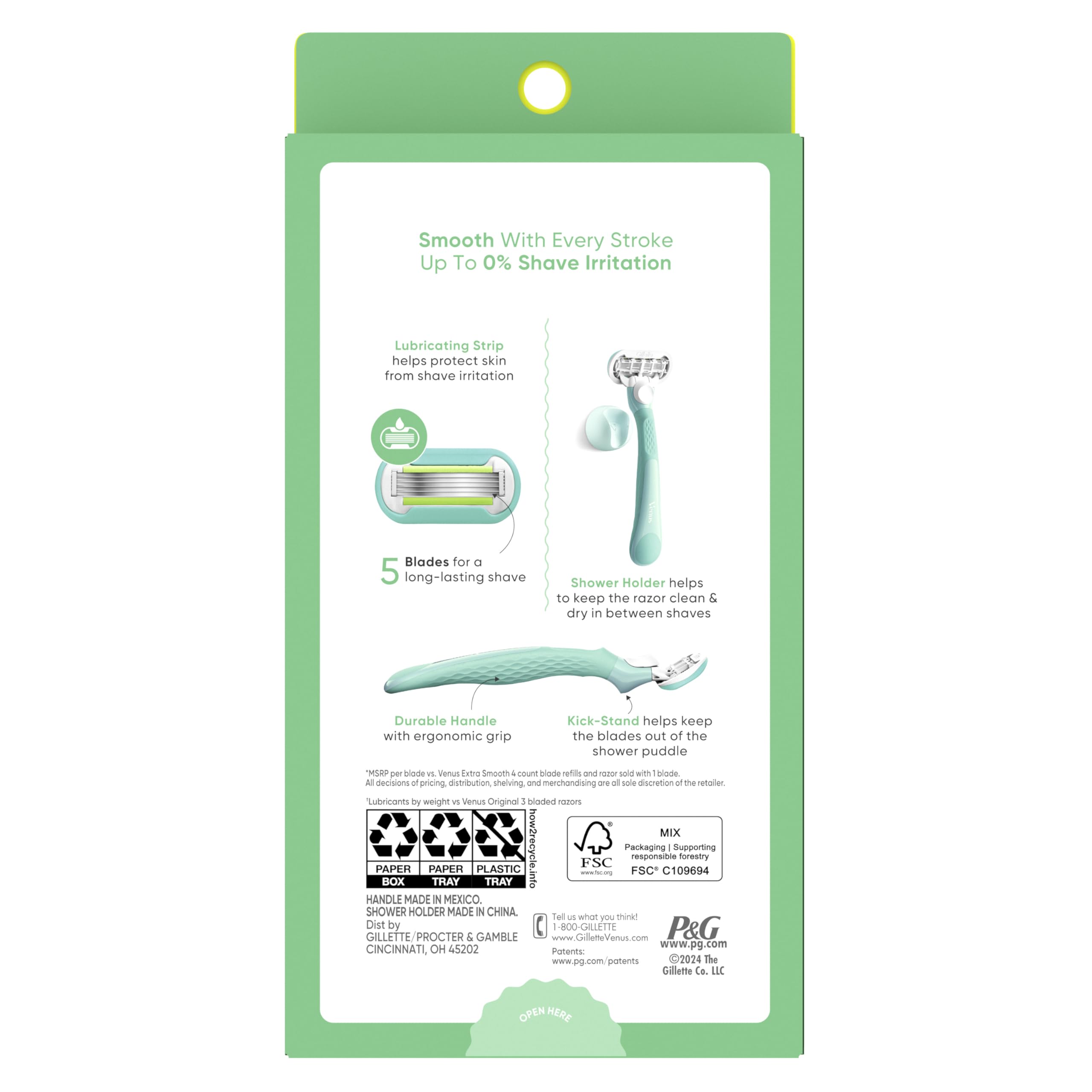 Gillette Venus on bathroom vanity styled for everyday grooming routine