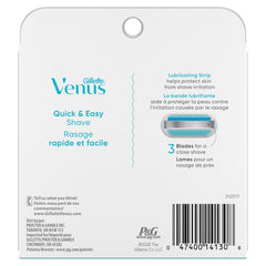 Gillette Venus lubrication strip detail for smoother, gentler glide