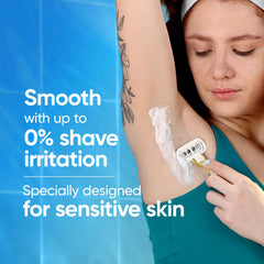 Gillette Venus lubrication strip detail with aloe for smoother gliding