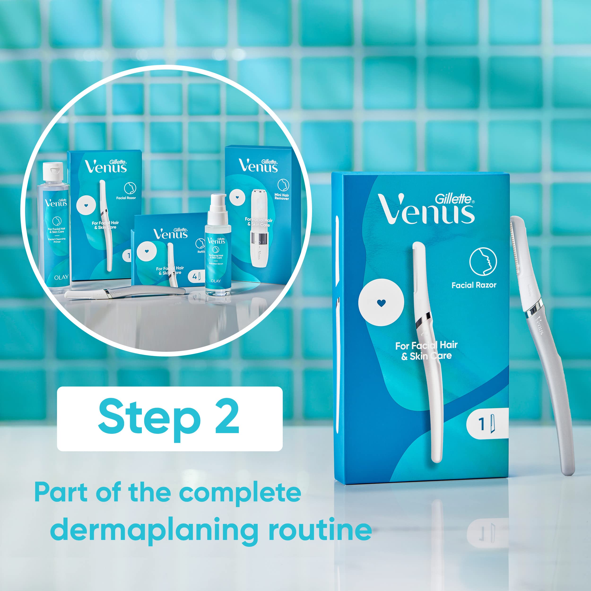 Gillette Venus open packaging with two refills for easy replacement