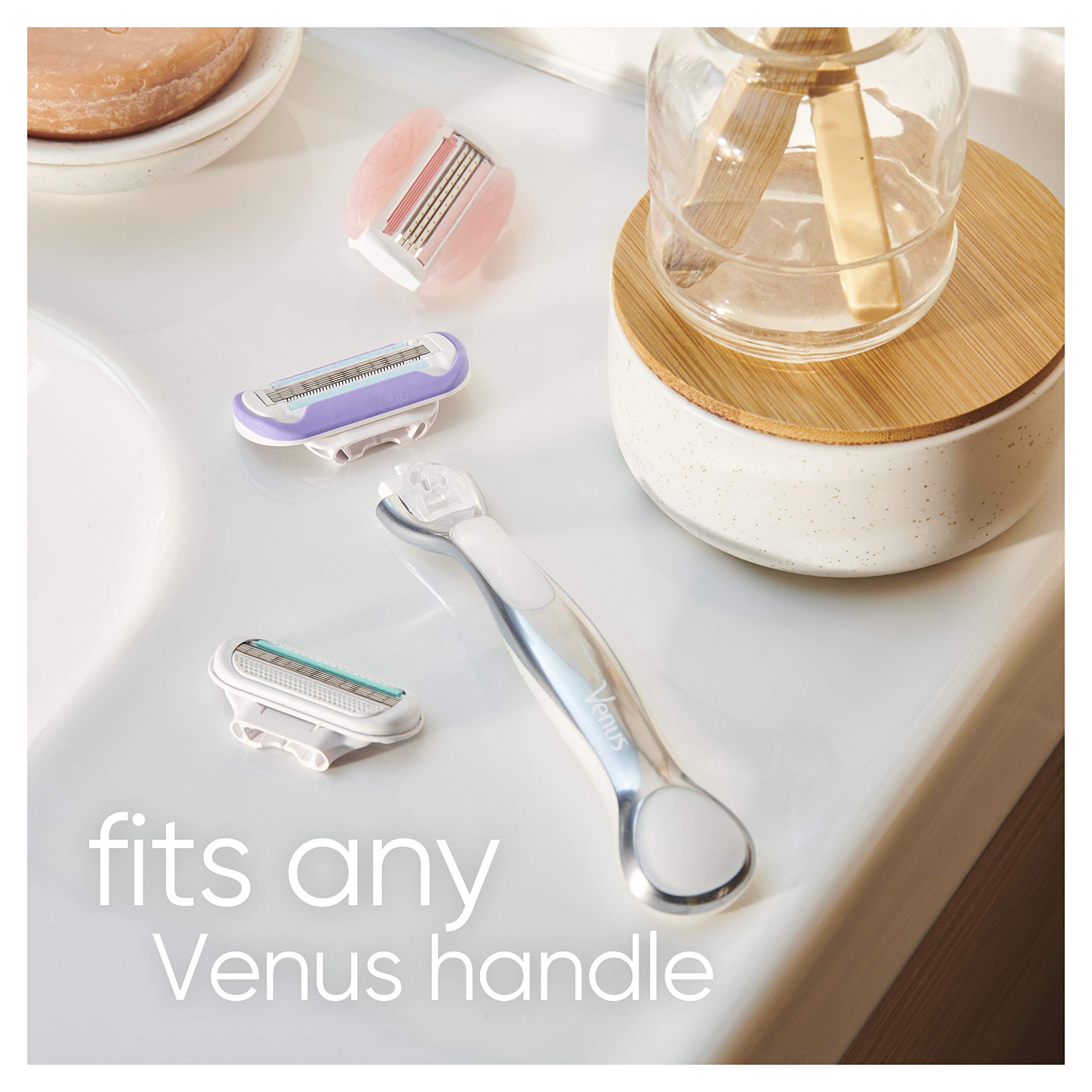 Gillette Venus three refill pack packaging showing replacement convenience