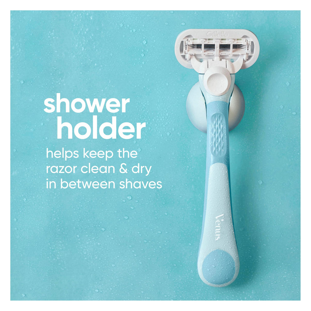 Gillette Venus shower holder mounted, keeping razor dry and tidy
