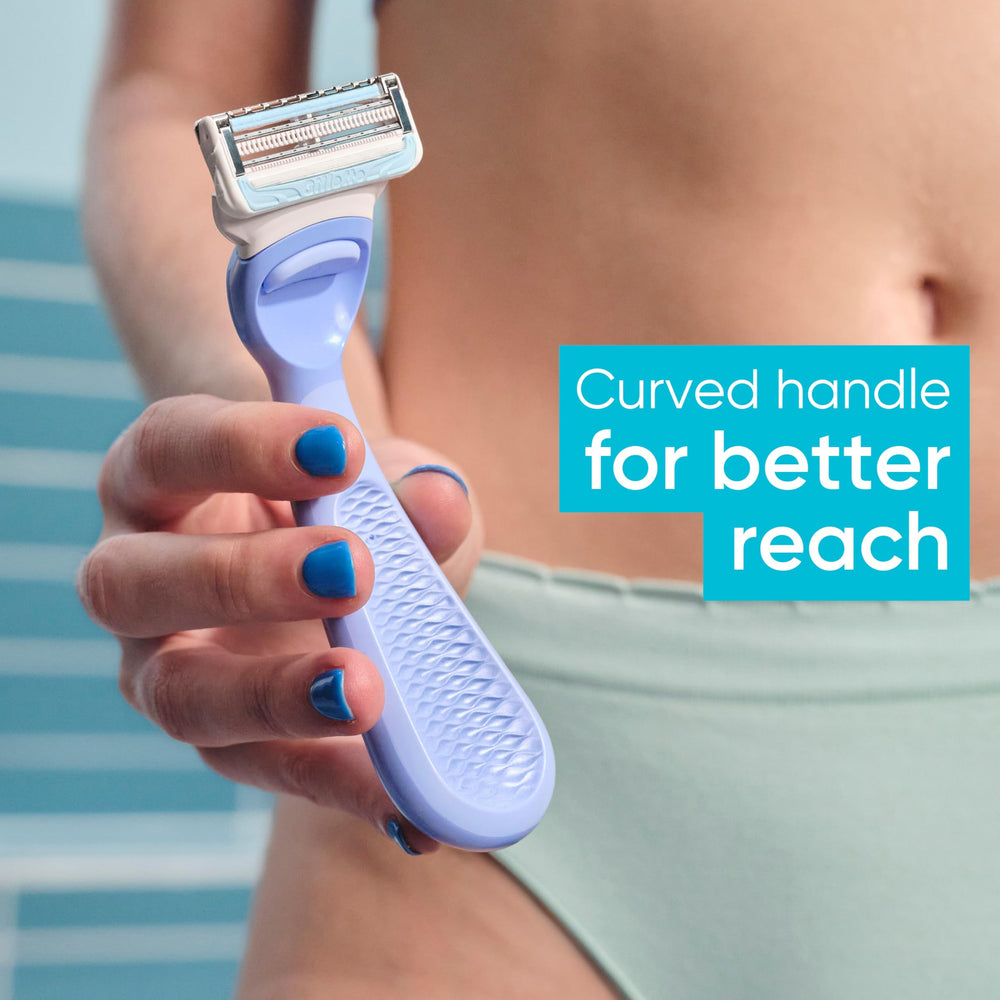 Gillette Venus small head navigating curves for easier bikini trimming
