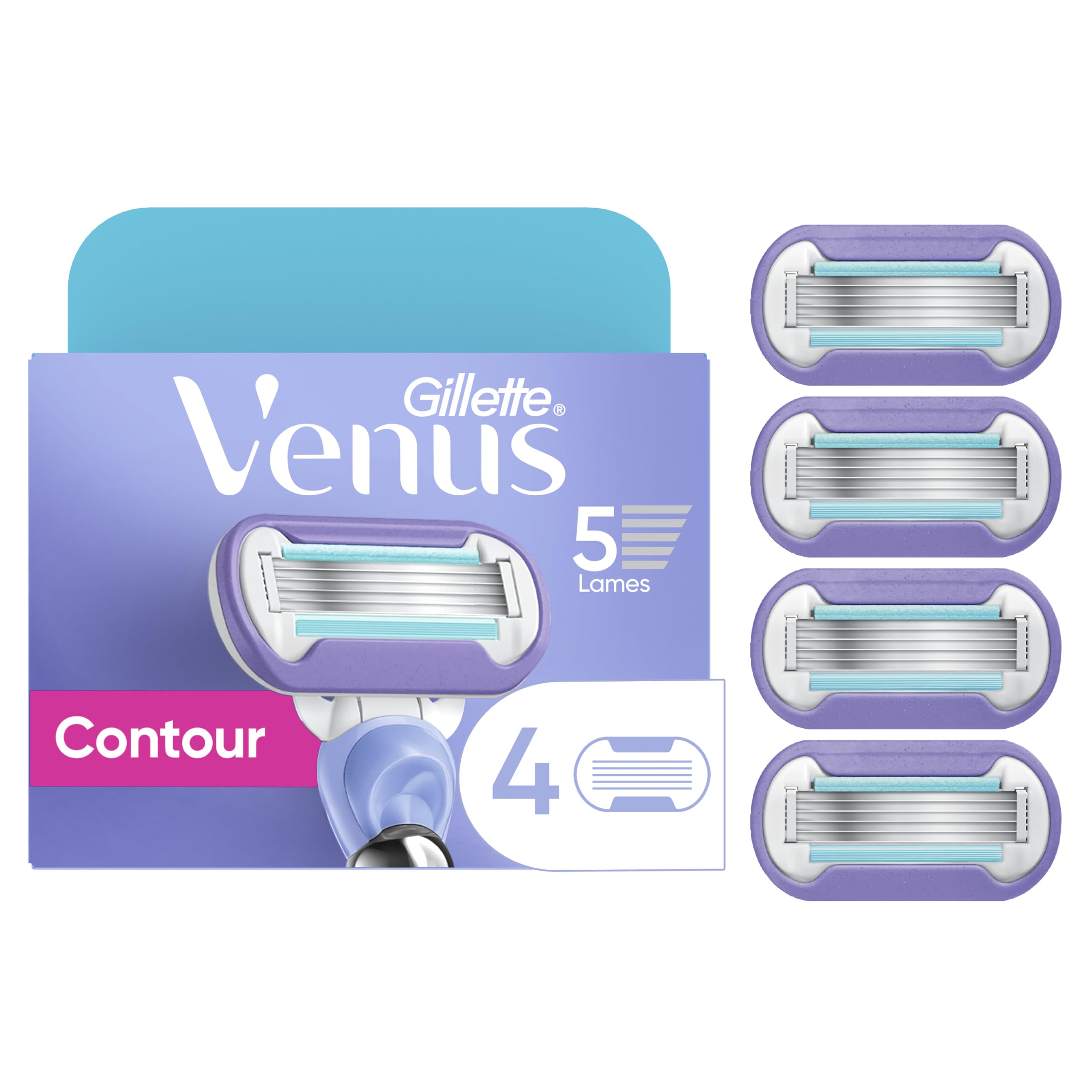 Gillette Venus front packaging showing 4-count refills and product clarity