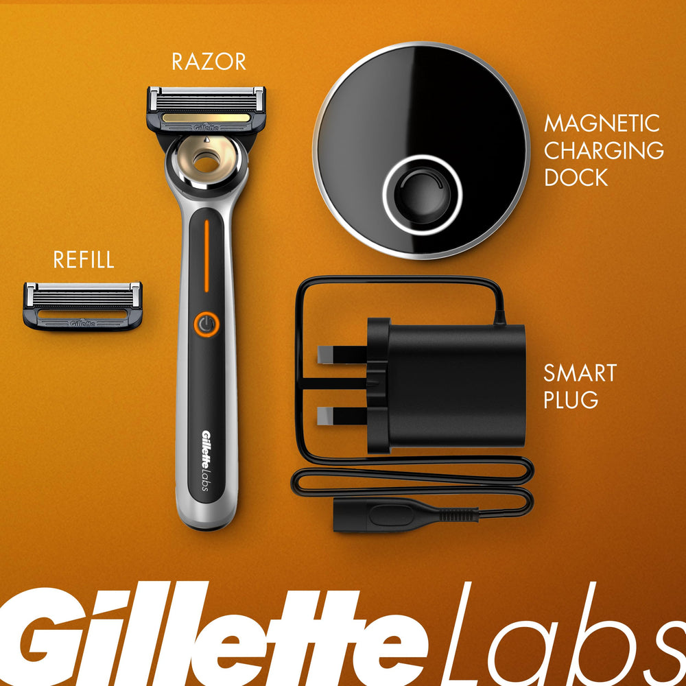 GilletteLabs razor used in shower for wet shaving convenience and safety