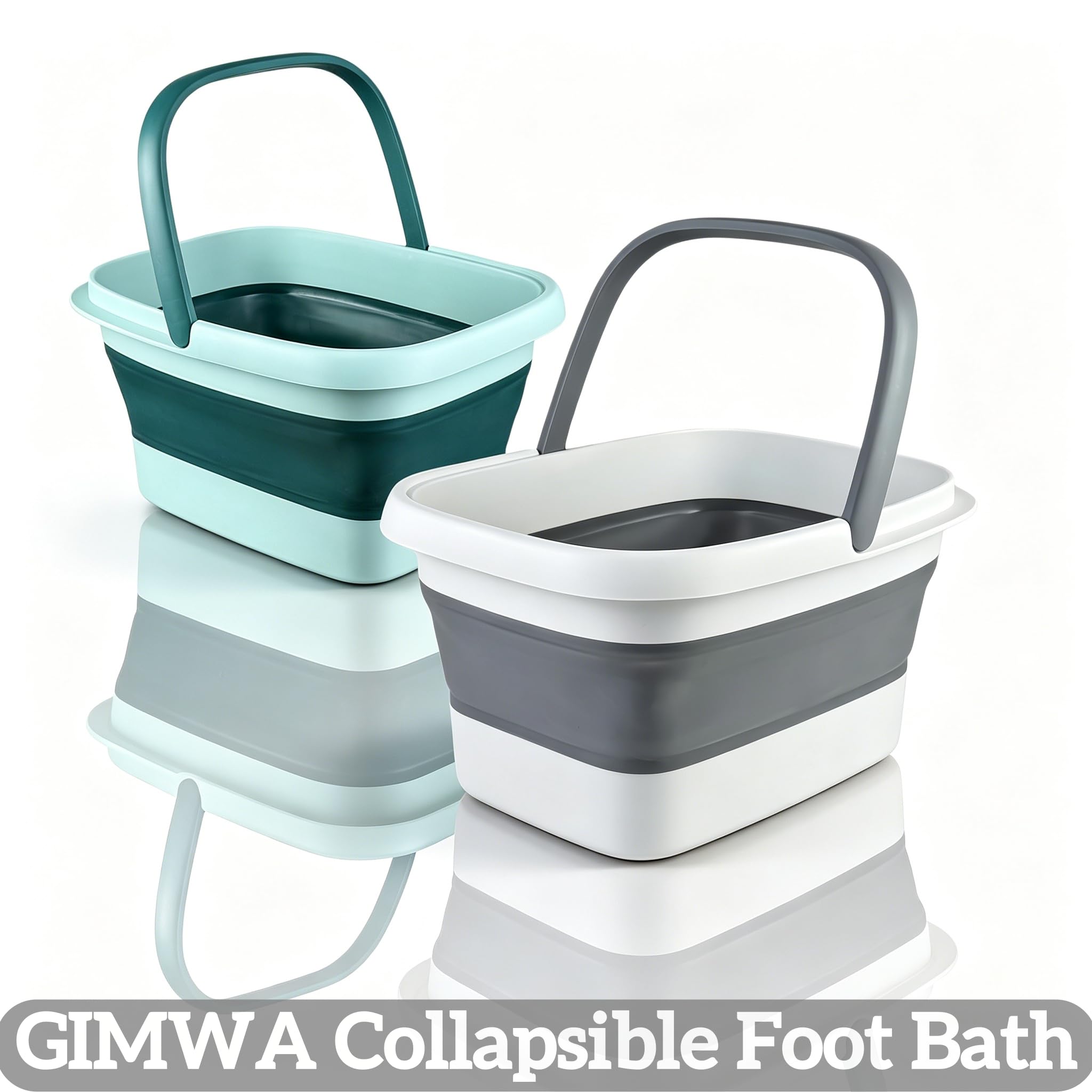 GIMWA foot bath smooth interior surface highlighting easy cleaning benefit