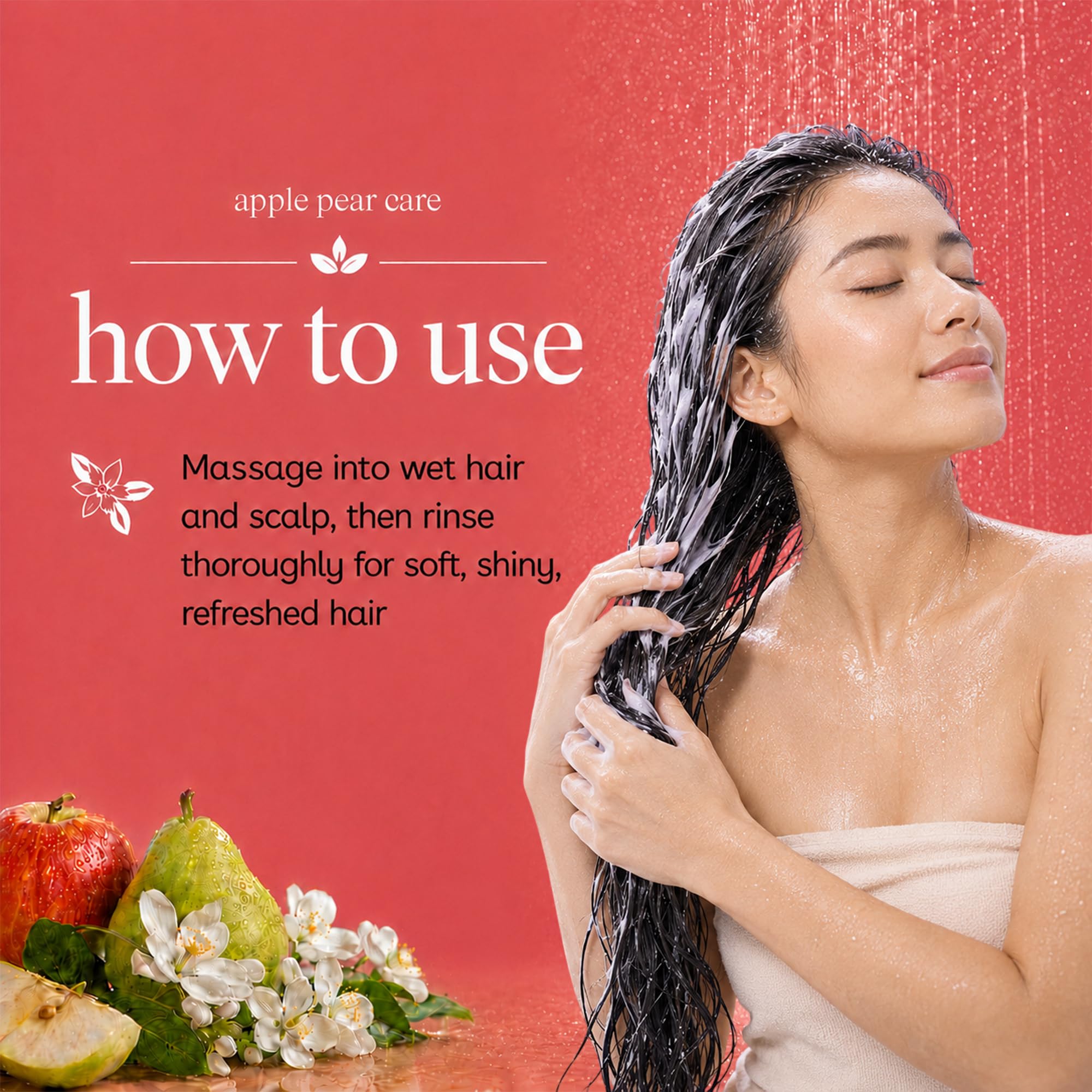 Ginger Lily Farms conditioner in hands demonstrating easy dispensing and smooth consistency
