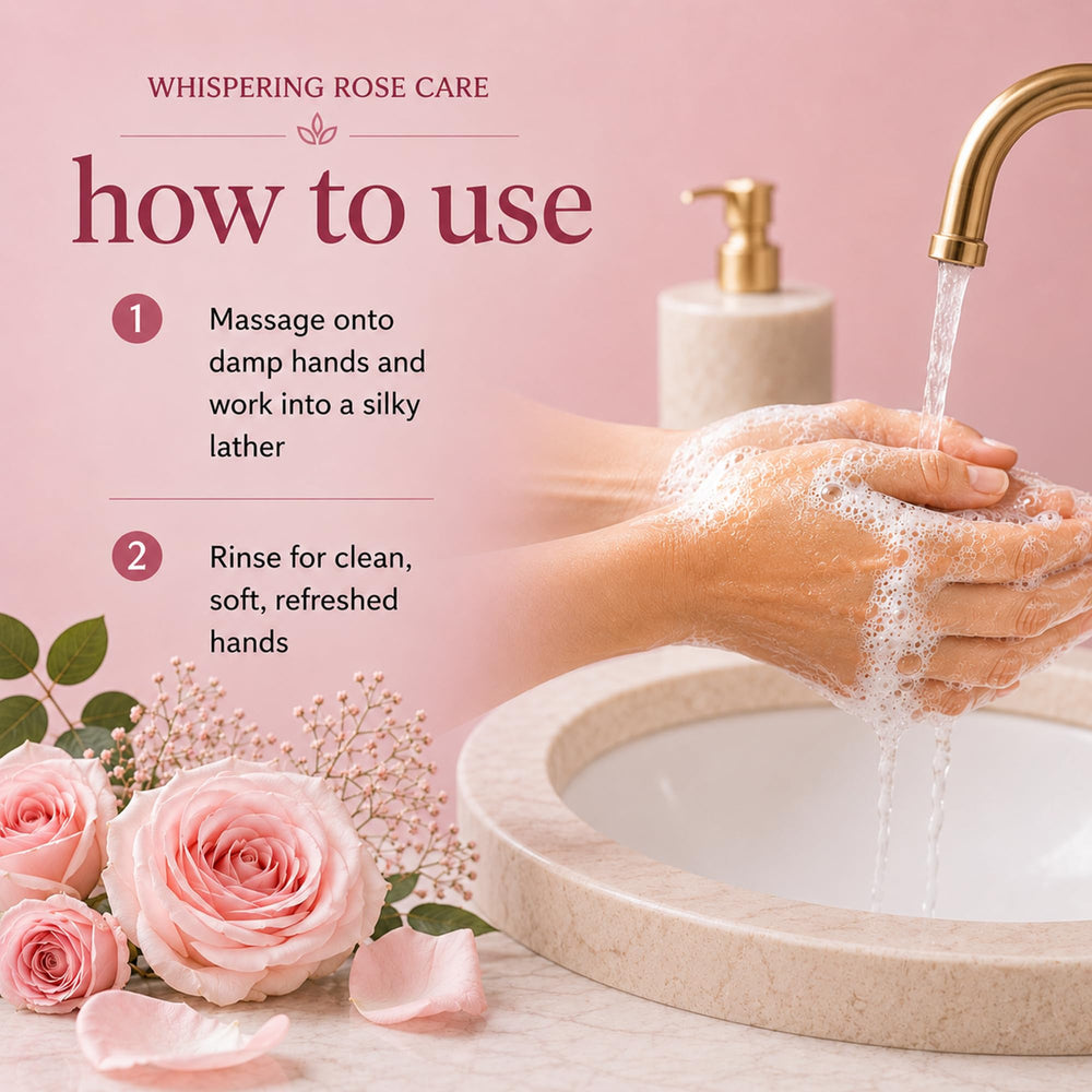 Ginger Lily Farms creamy lather texture demonstrating gentle moisturizing action