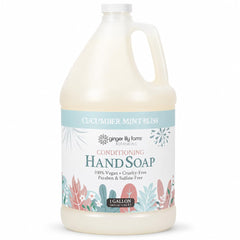 Ginger Lily Farms gallon front view showing full label and scent benefit