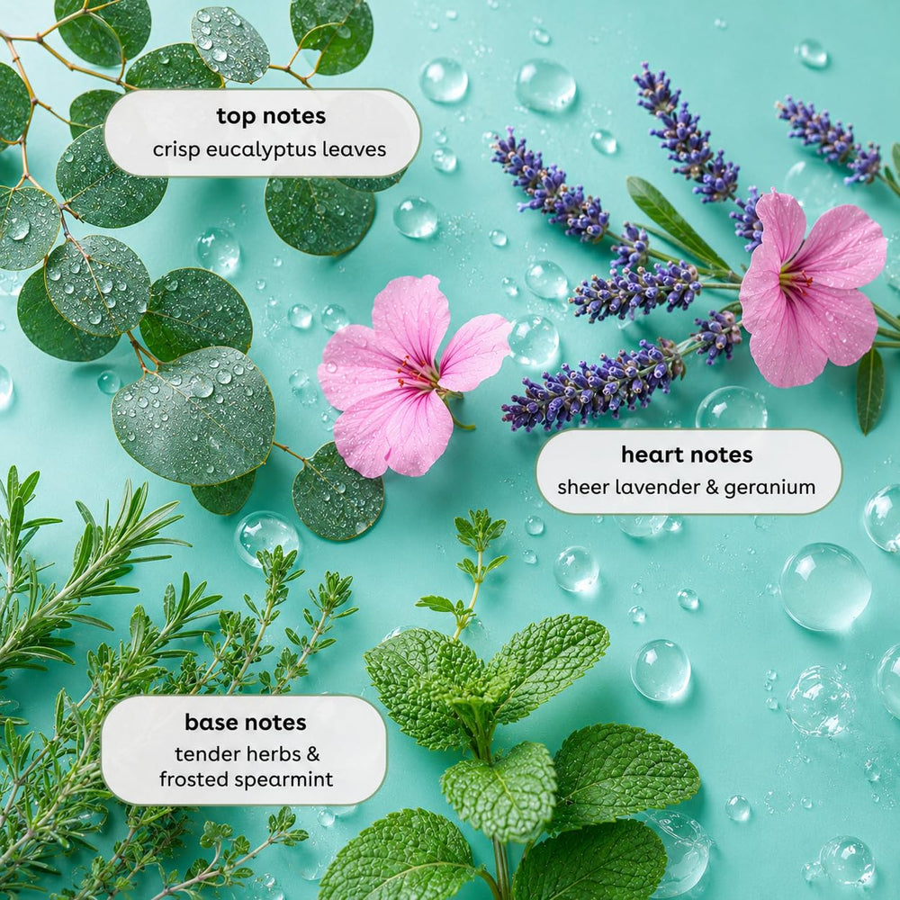 Ginger Lily Farms bottle in a spa setting conveying calming fragrance experience