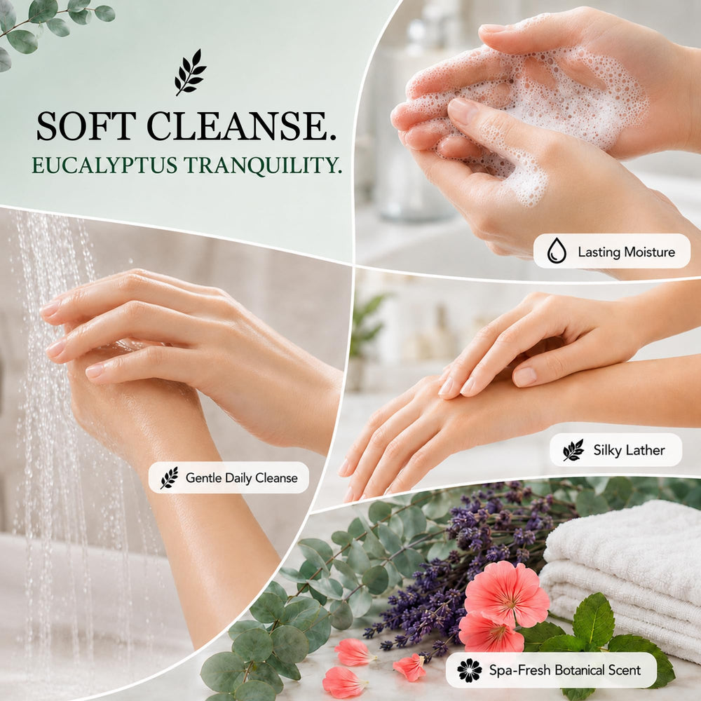Ginger Lily Farms texture droplet on skin illustrating gentle hydration benefit