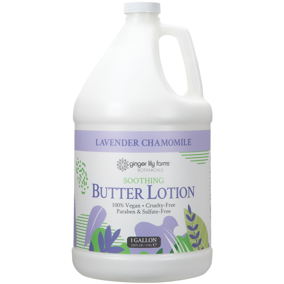 Ginger Lily Farms front gallon bottle showing packaging and refill convenience