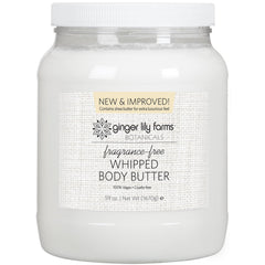 Ginger Lily Farms front jar showing 59oz tub and clean packaging benefit