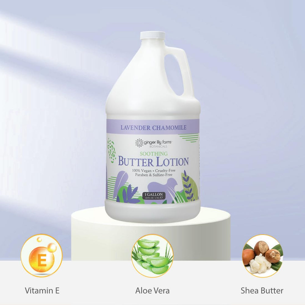 Ginger Lily Farms applied in shower scene demonstrating post-shower hydration