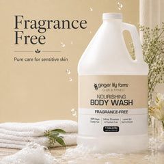 Ginger Lily Farms creamy lather texture illustrating gentle moisturizing