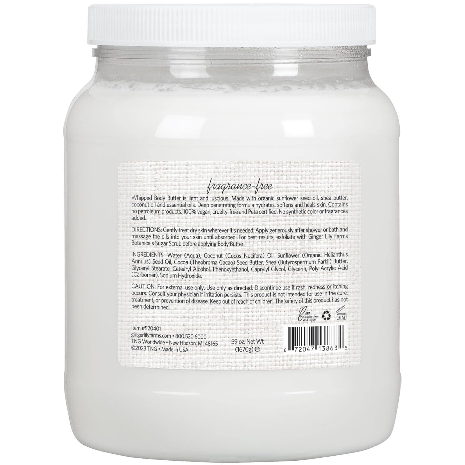 Ginger Lily Farms whipped texture closeup demonstrating creamy spreadability