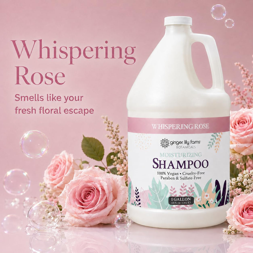 Ginger Lily Farms creamy lather texture demonstrating moisturizing foam