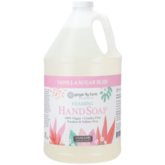 Ginger Lily Farms gallon front view showing product and scent benefit