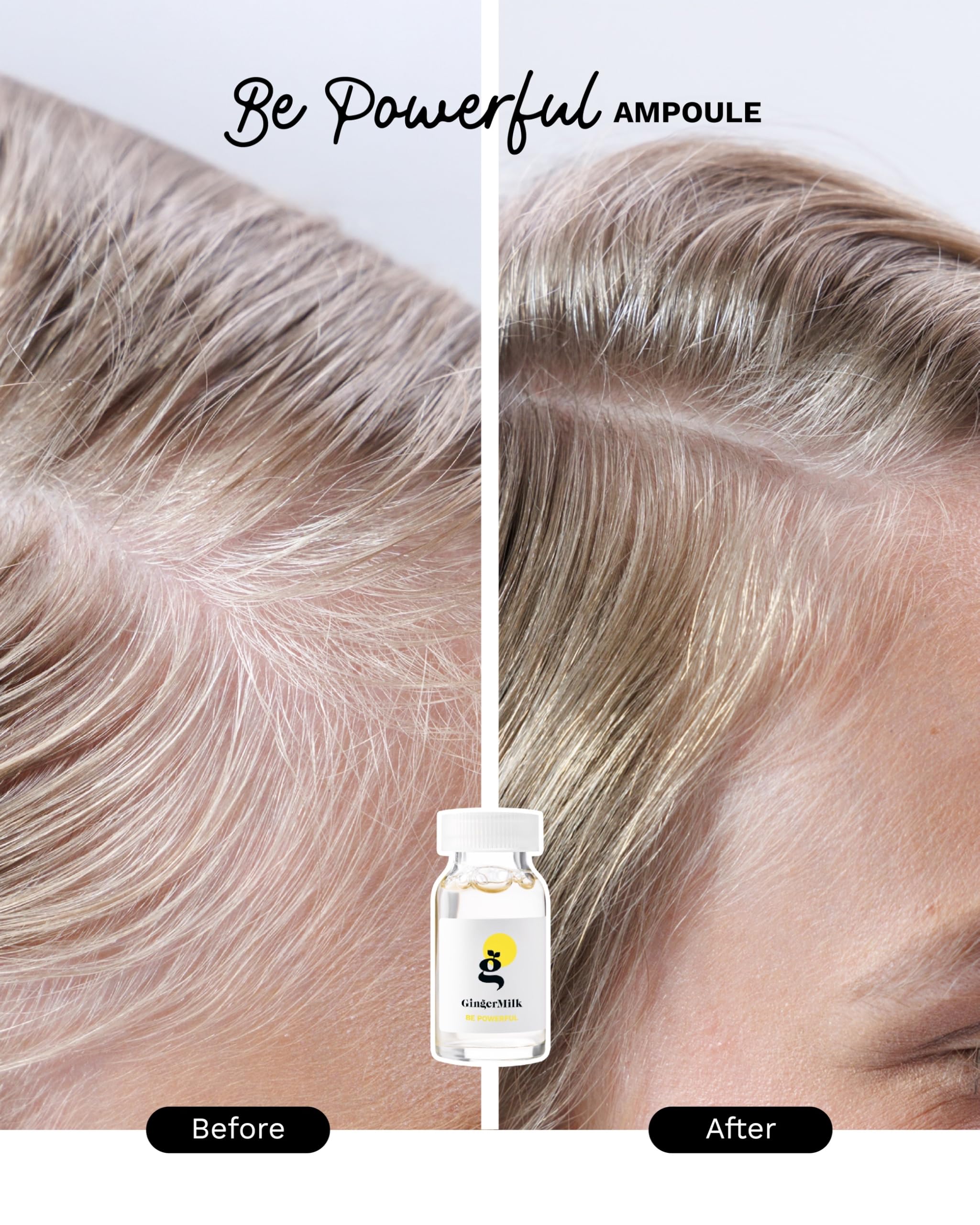 Ginger Milk serum drop texture illustrating quick absorption benefit