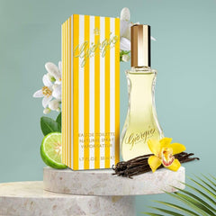 Giorgio close-up of floral notes conveying luxurious scent benefit
