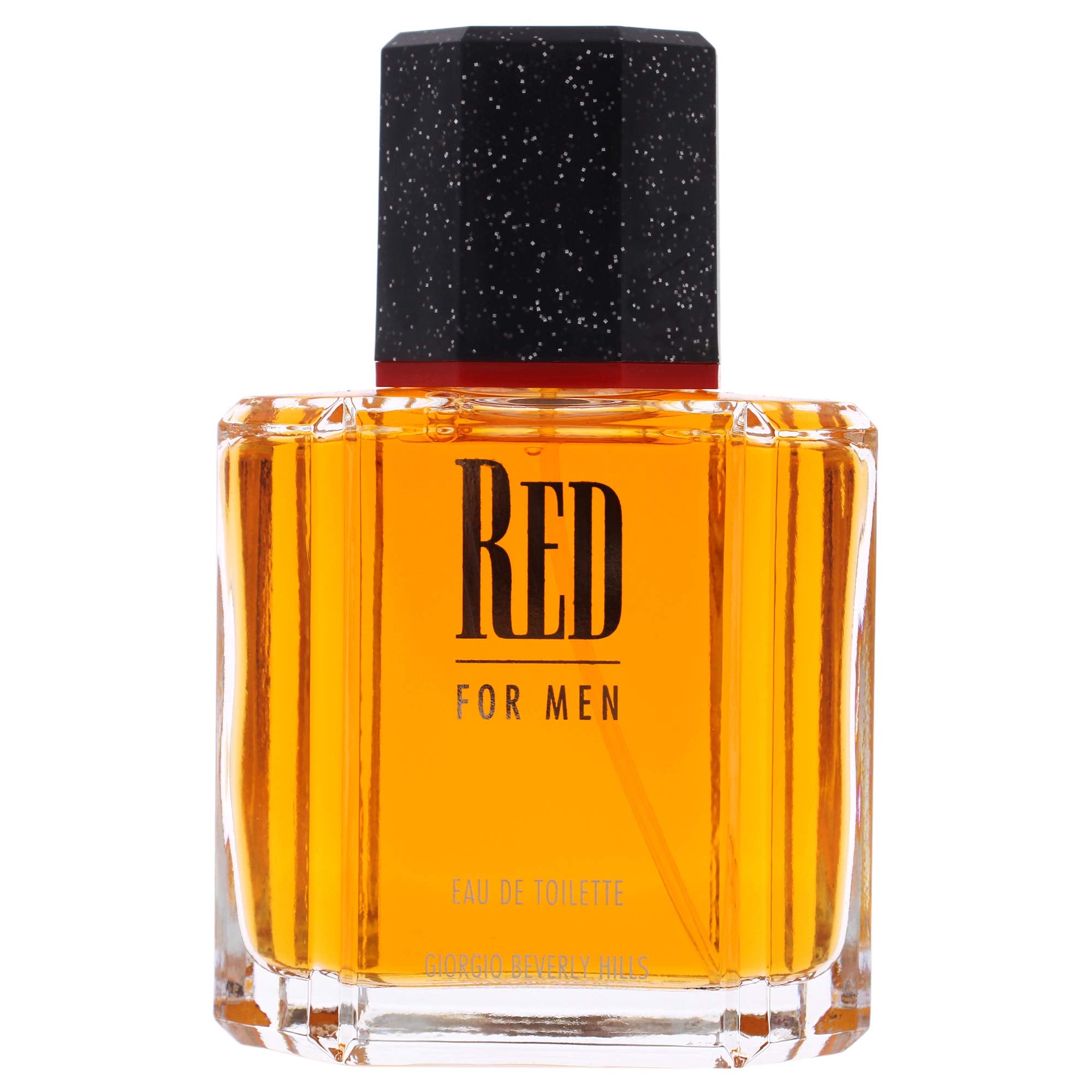 Giorgio Beverly Hills Red side label with size and product details for quick identification