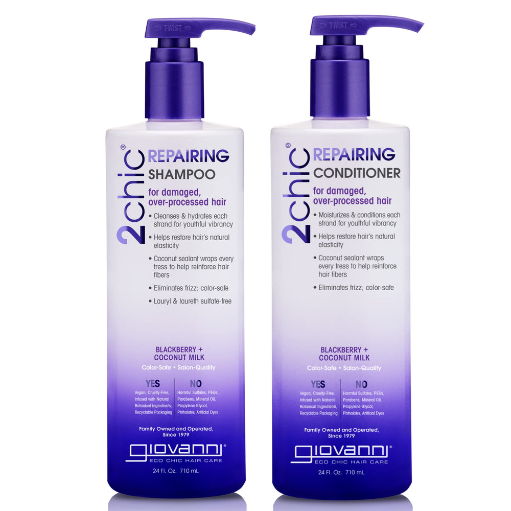 GIOVANNI 2chic front packaging showing product benefits and size