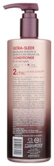 GIOVANNI pump close-up with creamy conditioner texture for easy application