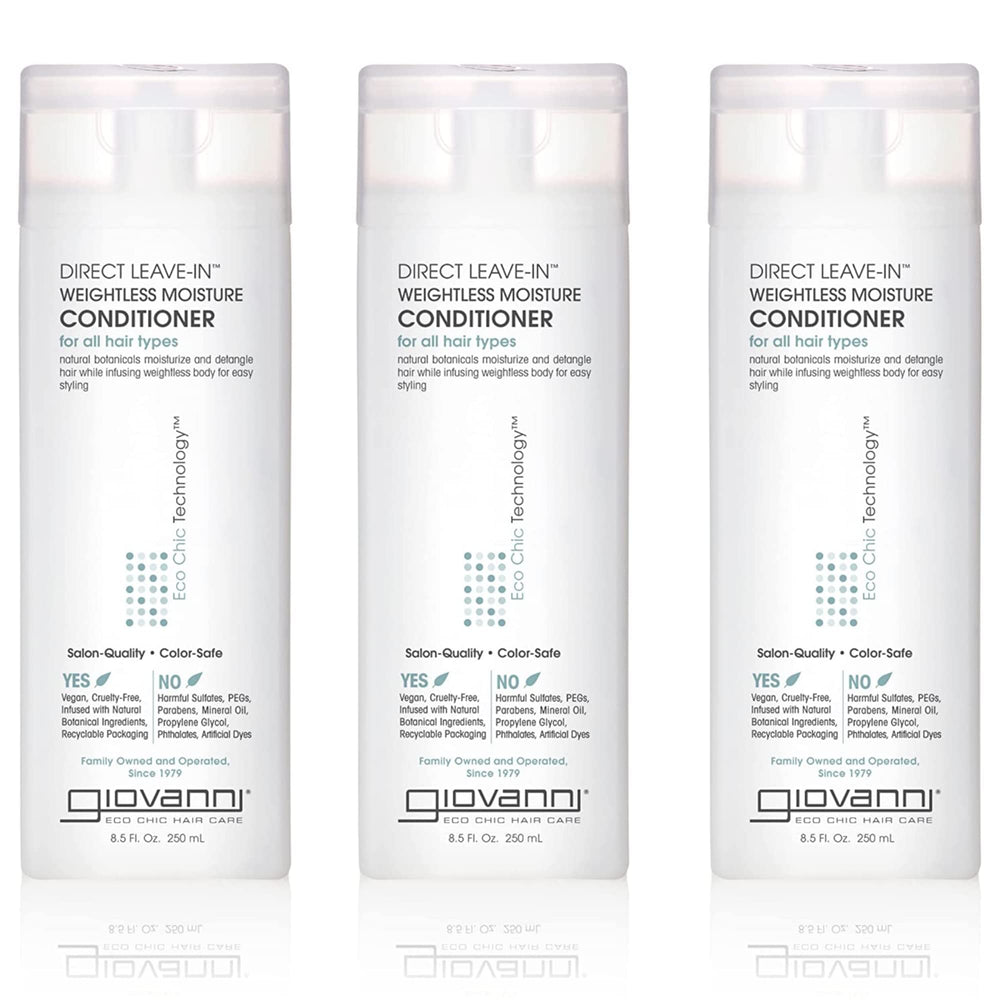 GIOVANNI front packaging showing bottle and product name with clear benefits
