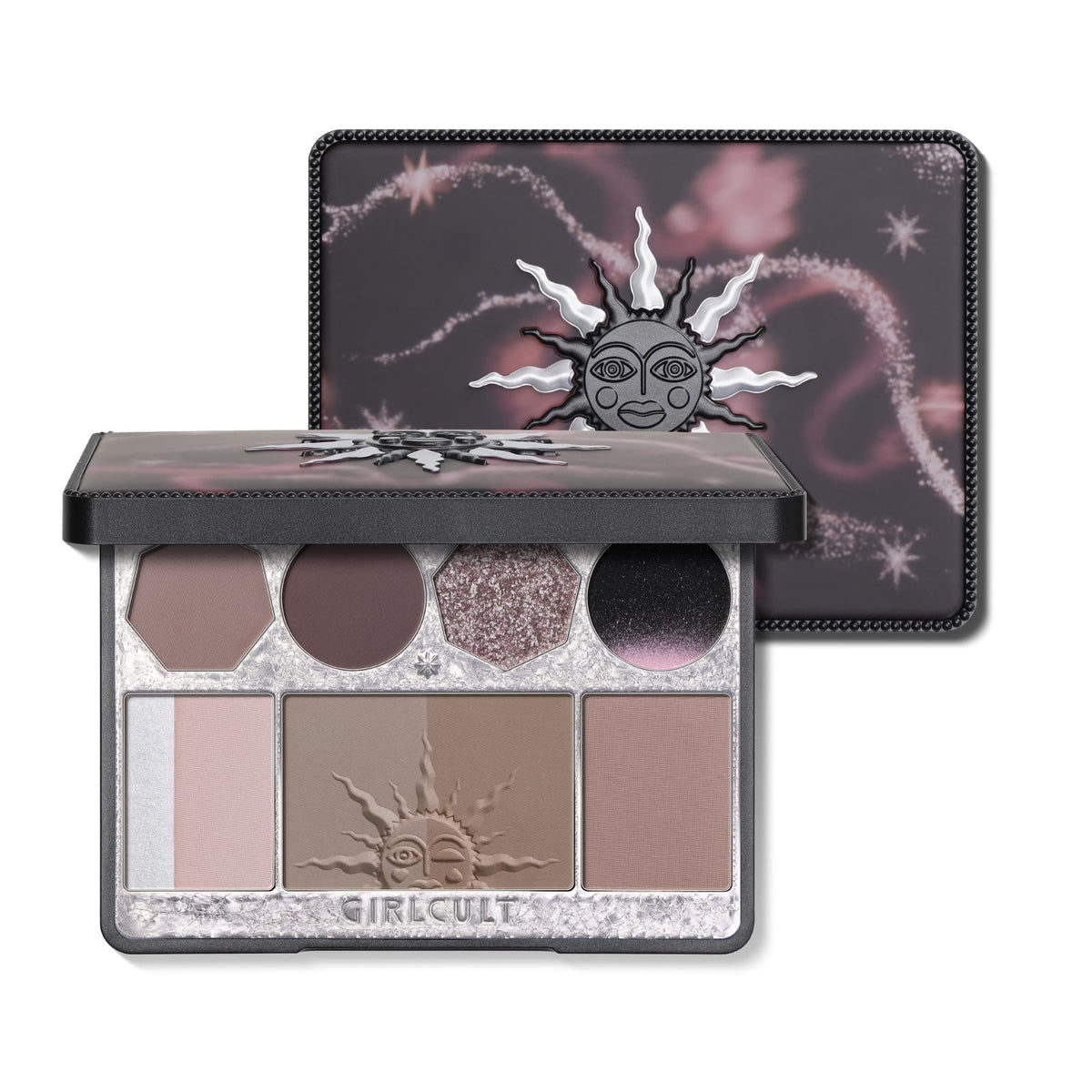 GIRLCULT compact front view showing sleek packaging and travel convenience