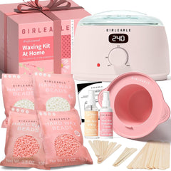 GIRLEARLE front packaging showing complete at-home waxing kit benefits