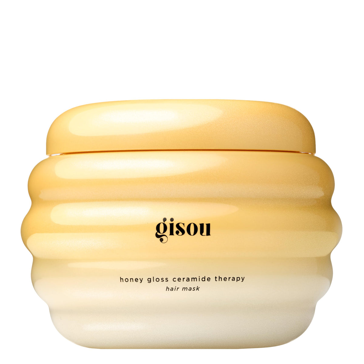 Gisou jar front view showing premium packaging and brand benefit