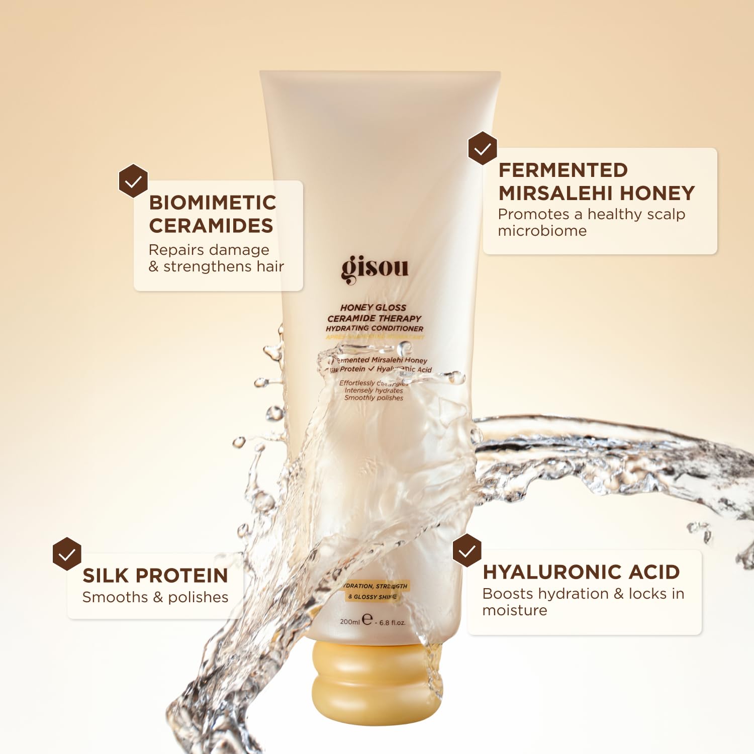 Gisou mask and conditioner flatlay illustrating routine synergy for better results