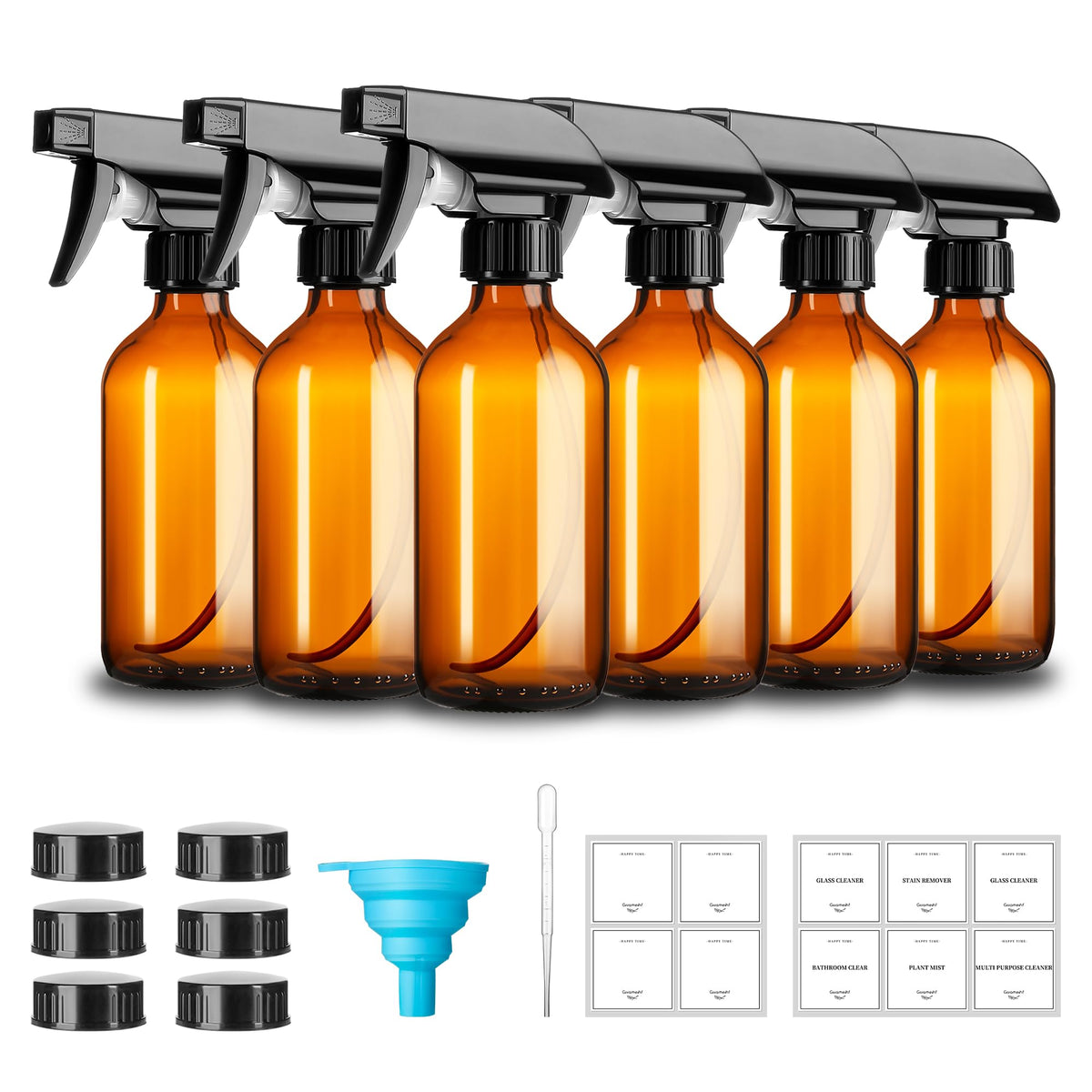 GIVAMEIHF amber glass six-pack front view showing sturdy protection