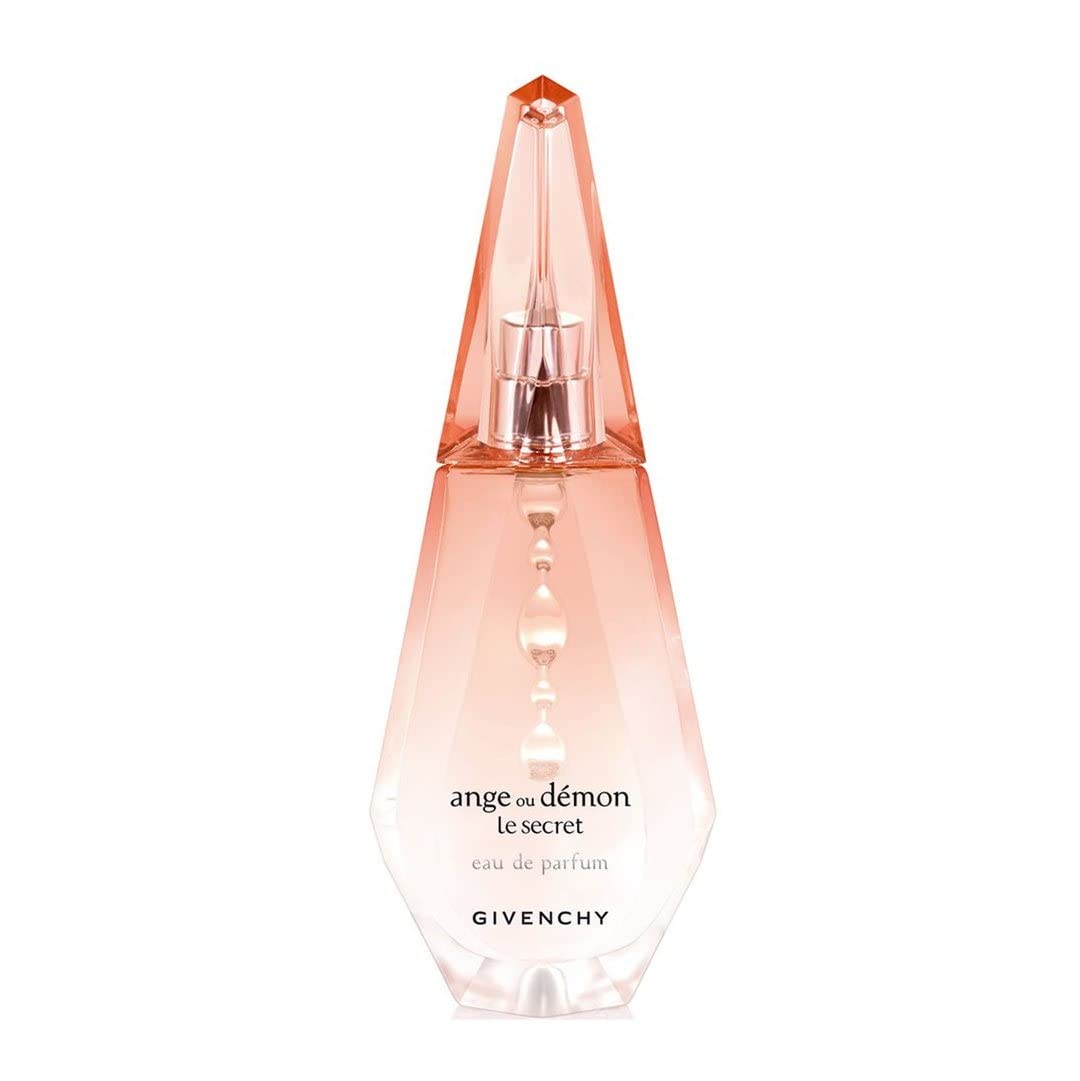 Givenchy bottle front view showing elegant design and romantic presence