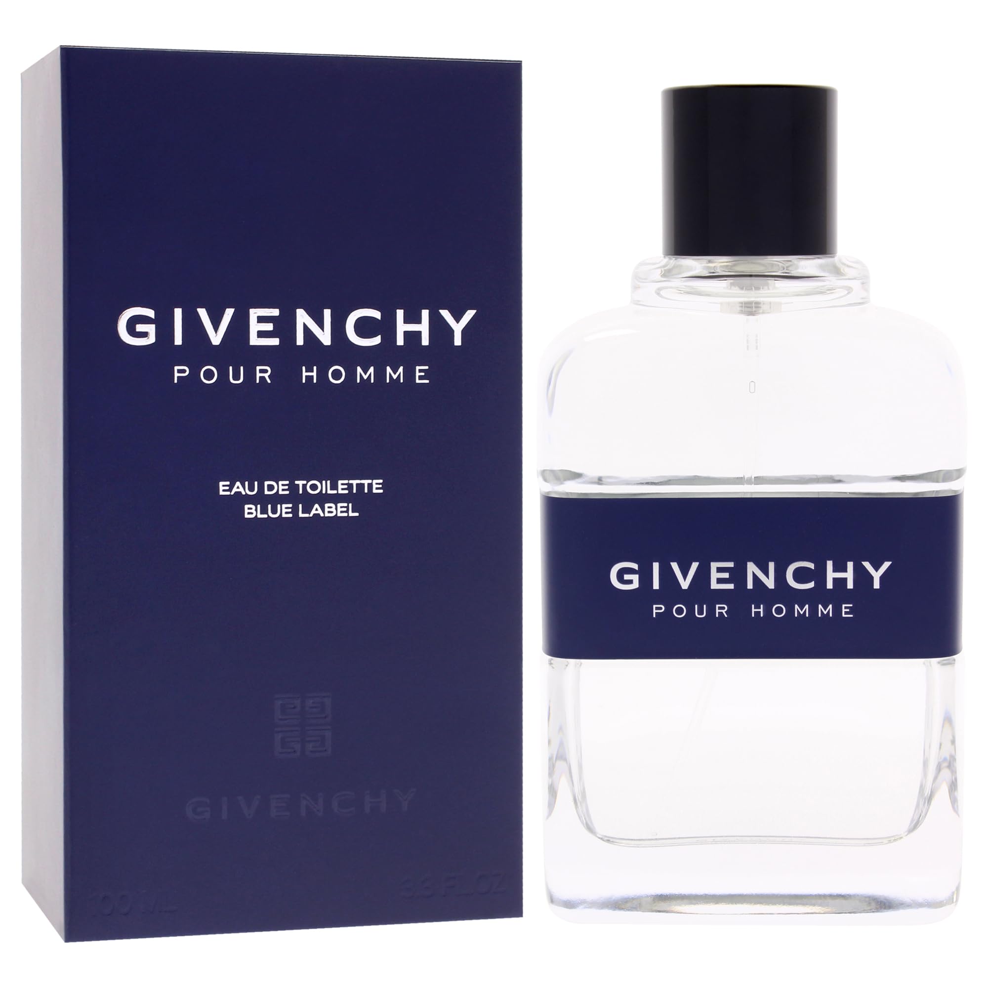 Givenchy Blue Label cap and atomizer detail for easy, precise application